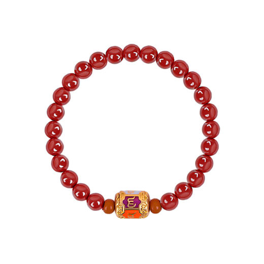 吉祥安康六字真言朱砂手串 商品图0