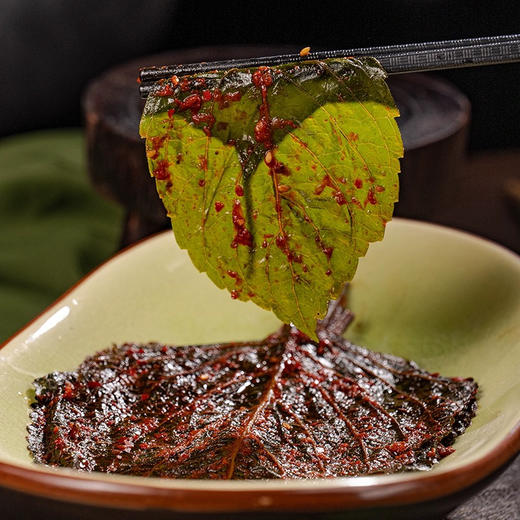金刚山韩式单片苏子叶泡菜韩国单片苏子叶咸菜新鲜苏子叶手工腌制下饭菜 商品图1