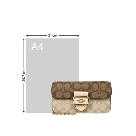 COACH 奥莱款女士PVC配皮单肩斜挎包 商品图6