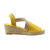 断码特价37码&38码西班牙原产手工制作时尚轻便超舒适女款草编鞋 341V-黄色/米色 商品缩略图0