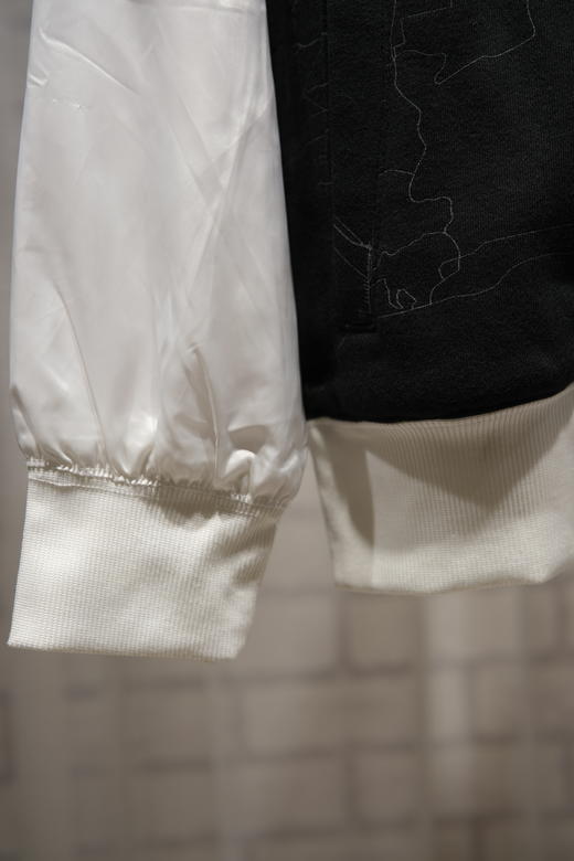 JORDAN乔丹童衣男大童针织棒球夹克正黑色81311KJ907K25 商品图2