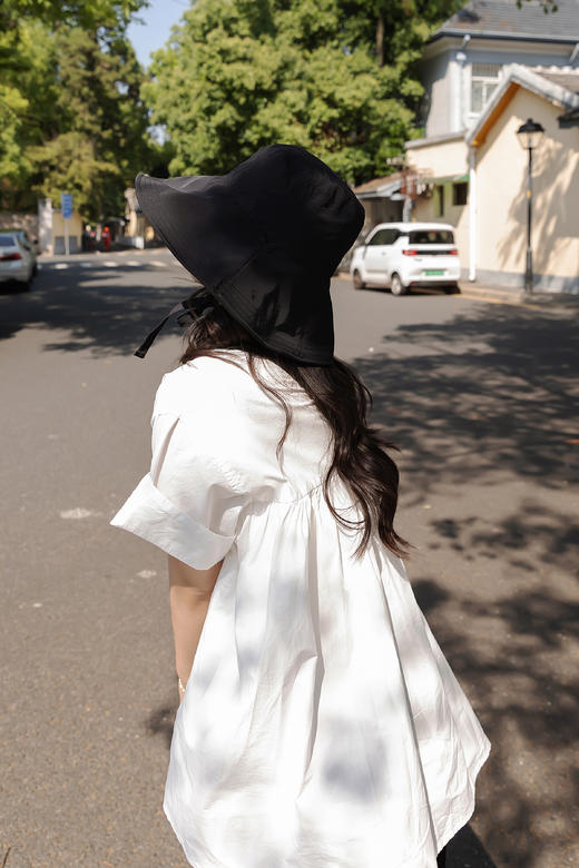 经典复活款防晒帽，大帽檐防晒没话说，有配帽绳！不退不换～ 商品图5