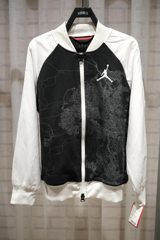 JORDAN乔丹童衣男大童针织棒球夹克正黑色81311KJ907K25 商品图0