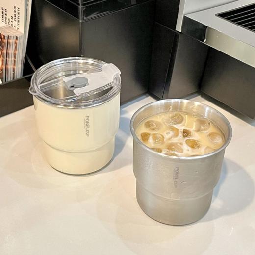 🌺【PONEL派能咖啡随行杯】✅304不锈钢材质，🥬每一口都放心 ✅300ML容量，👏冷热皆可  商品图1