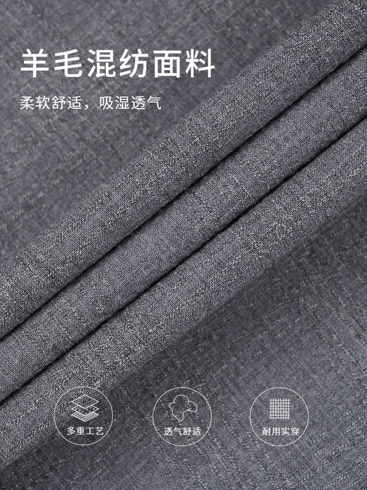 callisto灰色绵羊毛混纺夹克棉夹克 STFEJ203C 商品图3