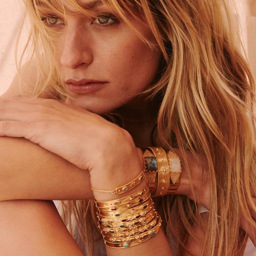 订购6周到｜Leticia Ponti-Jonc Gayane-绿松石手镯［法国设计师］ 商品图2