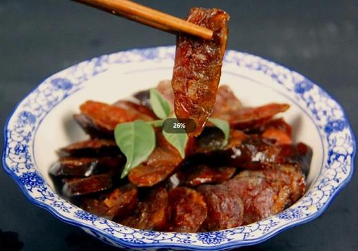 纯手工灌制柴火烟熏腊香肠 500g (土猪原味香肠)猪肠衣营养卫生密封食用 商品图1