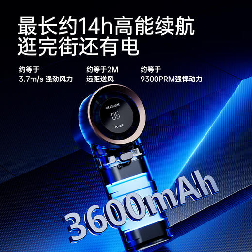 向物（Sothing）便携手持风扇 - 引擎SE 数显版DSHJ-S-2128C 商品图2