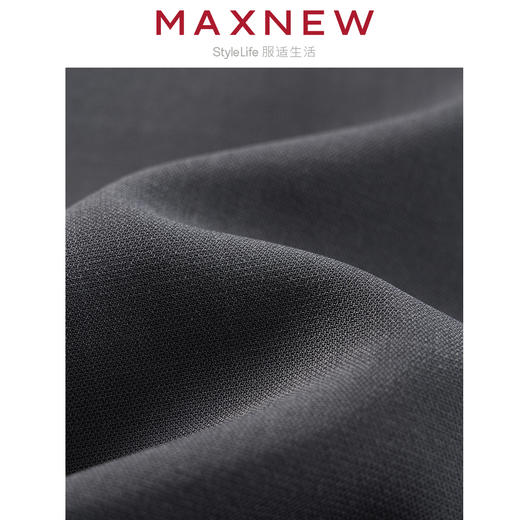 【长裤】 女装亲肤舒适爽滑立体双褶通勤宽松直筒长裤 1N2224502 商品图4