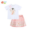 贝贝怡童装女童短袖套装马面裙中国风两件套2024夏季新款t恤短裙ZB2DT030 商品缩略图7