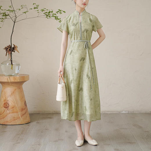 裁缝学苑AQ290新中式天丝连衣裙纸样女装长裙改良旗袍服装打板 商品图4