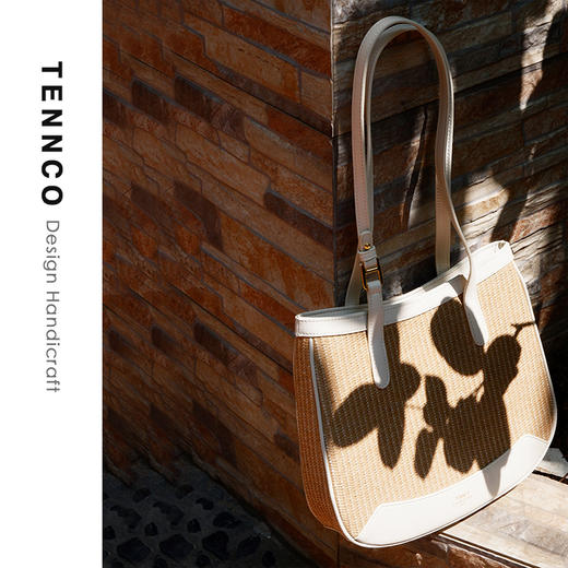 TENNCO 原创「沙滩包」2024春夏新款法式度假编织包草编单肩腋下包 商品图7