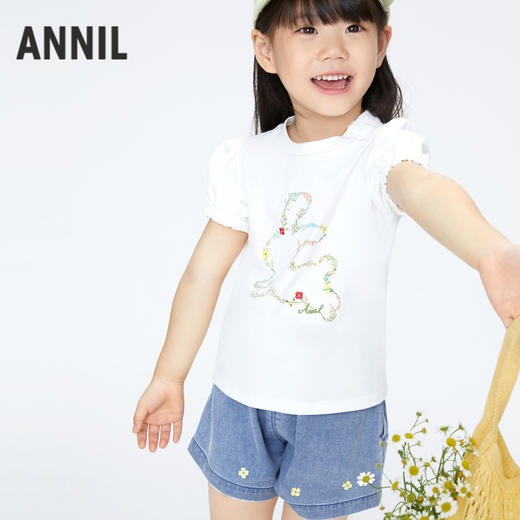 女童牛仔短裤新款安奈儿童装实体店同款XG426598 商品图2