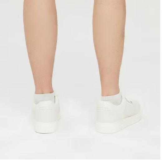 ARMANI 阿玛尼 2024春夏新品 男士系带低帮拼接休闲运动鞋 520礼物 米白色 X4X657 XR101 T847 5/39 商品图5