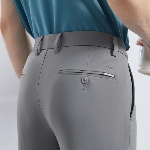 【高弹针织】柒牌男装休闲裤男2024春夏新款商务通勤修身直筒长裤	126H71870 商品图2