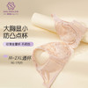 云感轻薄乳胶文胸 超薄蕾丝大码兔耳朵 大胸显小弹性柔软钢圈 透气乳胶棉抗菌防螨 商品缩略图1