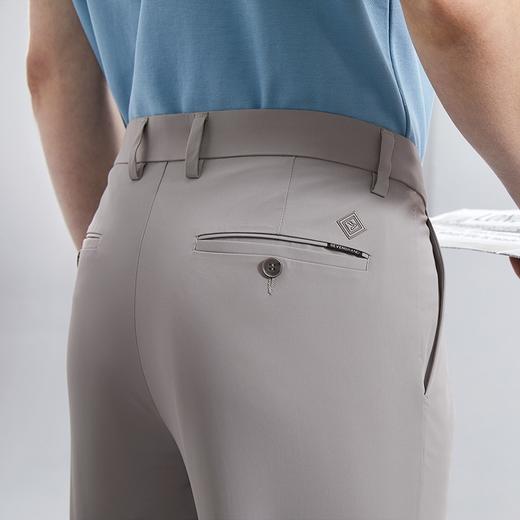 【防紫外线】柒牌直筒休闲裤男2024春夏新款商务通勤上班修身长裤	126H71820 商品图2