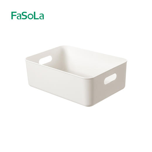 FaSoLa桌面收纳盒化妆品塑料整理储物盒家用厨房杂物零食收纳筐 商品图5
