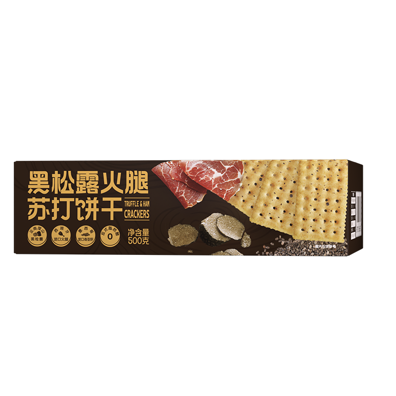 暴肌独角兽黑松露火腿苏打饼干 500g