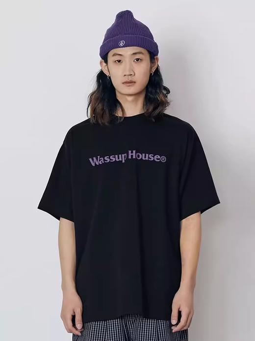 WassupHouse基础大LOGO印花短袖T恤 商品图3