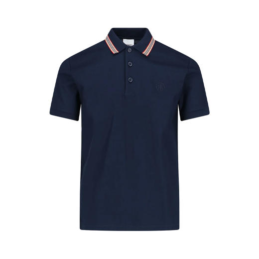 【二】BURBERRY 巴宝莉 男士TB专属标识刺绣棉质短袖 Polo 衫 蓝色 8084019 B1488 商品图0