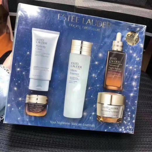 G【国免跨境】Estee Lauder/雅诗兰黛 增量版护肤五件套（原生液200ML+多效智妍面霜75ML+洗面奶150ML+小棕瓶精华100ML+抗蓝光15ML） （第七代）482093247 商品图0