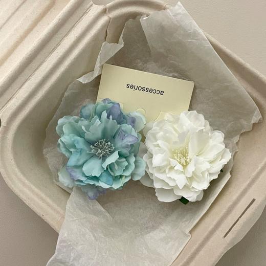 【仿真花氛围感晕染牡丹发夹】牡丹花发夹森系侧边夹，鸭嘴夹气质2025高颜值网红夹子，气质甜美发夹发饰仙女款QQ 商品图7