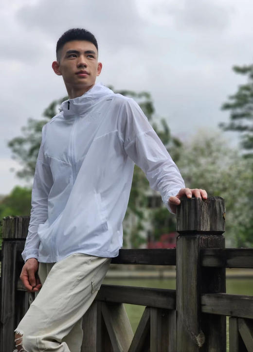 小勾 2024夏季 轻薄户外运动防晒反光条连帽皮肤衣/风衣/外套 男女同款 特惠 Z-11681 商品图4