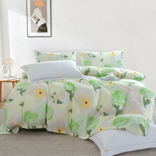 【紫韵家纺】紫韵 “锦簇”全棉斜纹四件套 ZY-TG1660 被套 200*230cm 商品图1