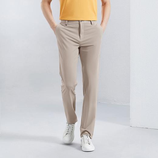 【高弹针织】柒牌男装休闲裤男2024春夏新款商务通勤修身直筒长裤	126H71870 商品图1