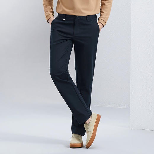 【含莫代尔】柒牌男士休闲裤2024春夏新品商务通勤上班直筒长裤子	126H71920 商品图1