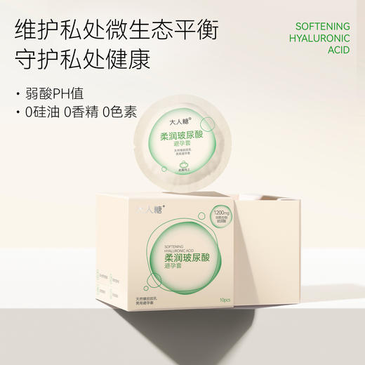 【隐私发货 官方直发 商场同款】大人糖 水润超薄 玻尿酸安全套避孕套 商品图0