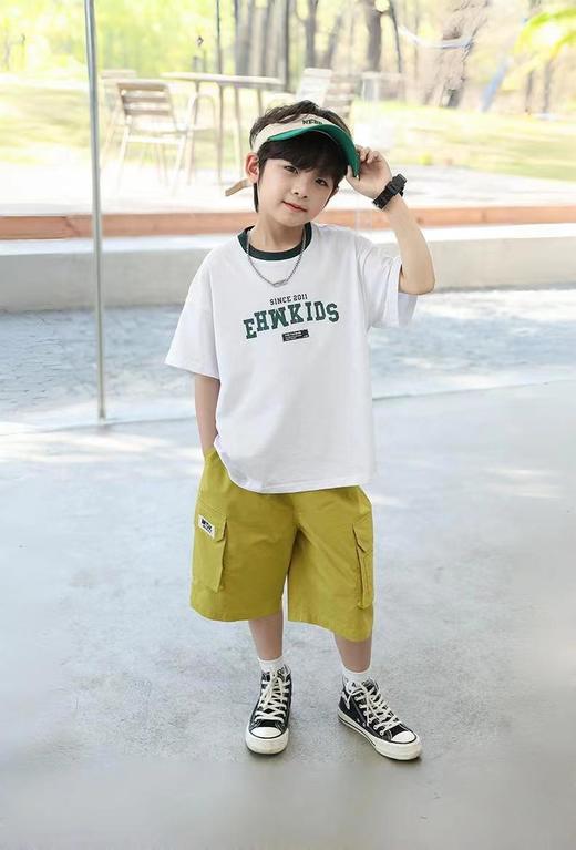 【春节期间1月21日停发，2月5日恢复发货】【特价清仓】贝叮熊棉质儿童休闲短袖T恤 商品图5