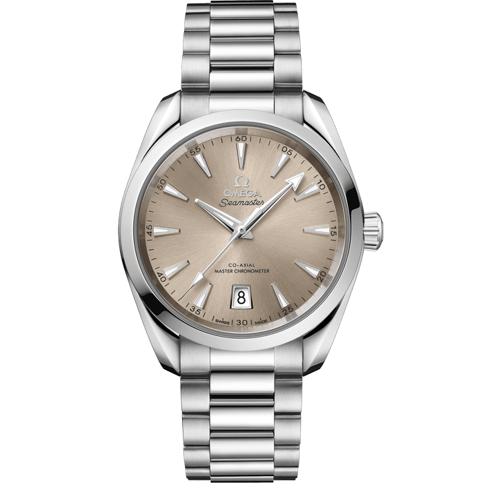 欧米茄海马系列AQUA TERRA SHADES腕表 38毫米, 精钢表壳 搭配 精钢表链