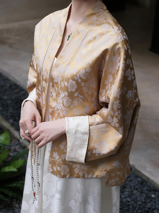 盛唐婧 |双面穿小团龙真丝外套 商品图2