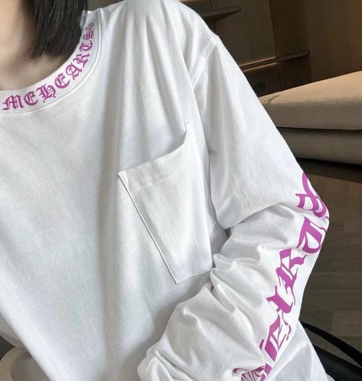 特价不退换 克罗香港限定系列  长袖/短袖T恤  紫色梵文印花  男女同款 商品图1