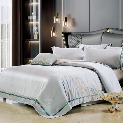 鑫缘 高档色织提花四件套 DXC8418 商品图1