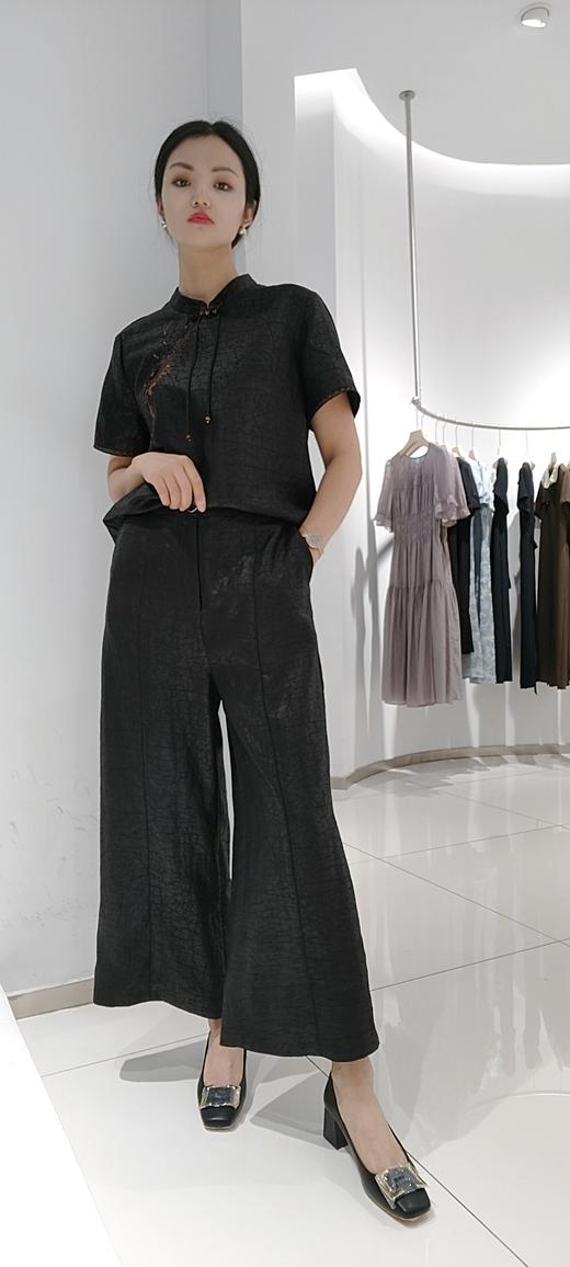 488207香云纱九分阔腿裤 商品图3