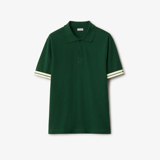 BURBERRY 巴宝莉 男士马术骑士徽标棉质短袖 Polo衫 绿色 8082126 B8636 商品图0