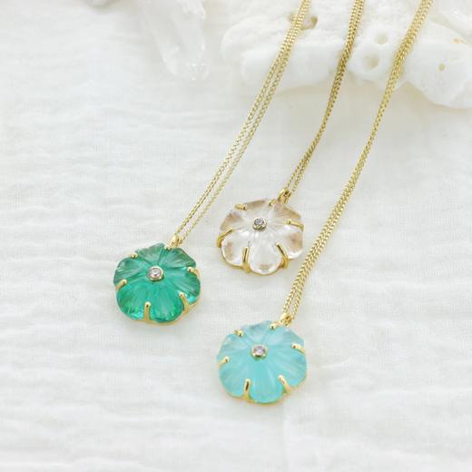 北京仓｜Leticia Ponti-Collier Iris-磷灰石色 水晶 花朵 项链［法国设计师］ 商品图1