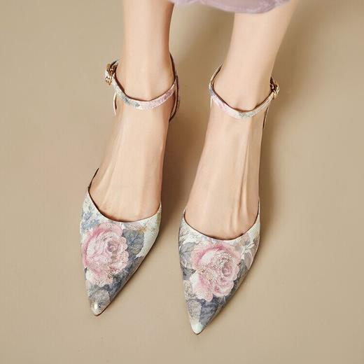 【预售5天】小众气质浅口，尖头后空凉鞋高跟鞋ML&ML-145 商品图3