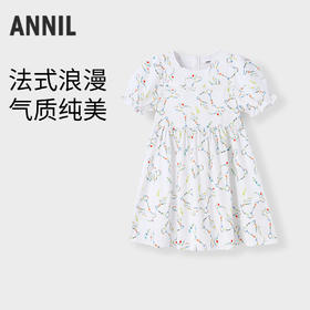 女童法式短袖连衣裙新款安奈儿童装实体店同款AG423868