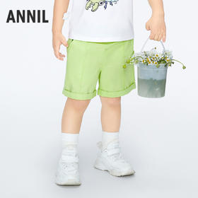 男童棉麻混纺短裤裤子新款安奈儿童装实体店同款XB426583
