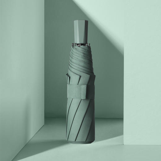 纯色三折伞手动遮阳伞 晴雨两用折叠太阳伞防紫外线礼品广告雨伞 商品图2