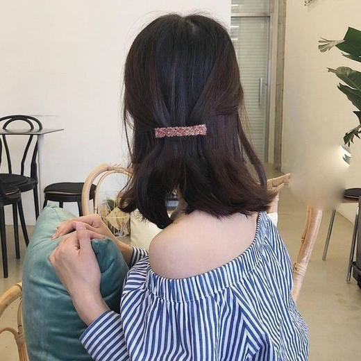 【9.9抢！后脑勺半扎合金一字夹】韩国发夹女后脑勺顶夹半扎发卡，一字夹横夹马尾弹簧夹灵动优雅好上手发饰头饰QQ 商品图1