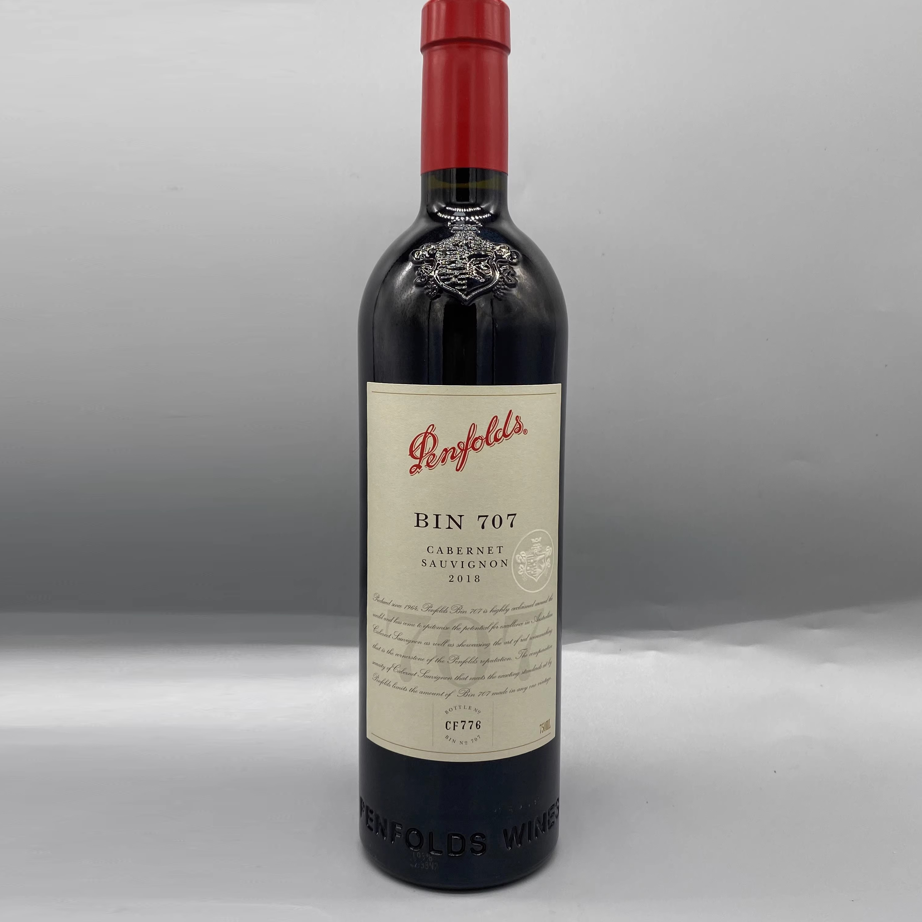 Penfolds/奔富红酒BIN707赤霞珠单支750ml干红葡萄酒