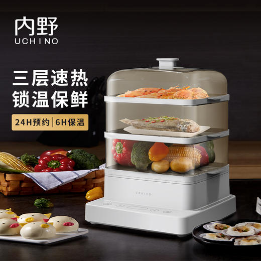 内野   多功能电蒸锅   HU-HZG12-01 商品图0