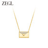 ZEGL设计师925银小情书系列情侣信封项链女2024新款高级感锁骨链 商品缩略图1