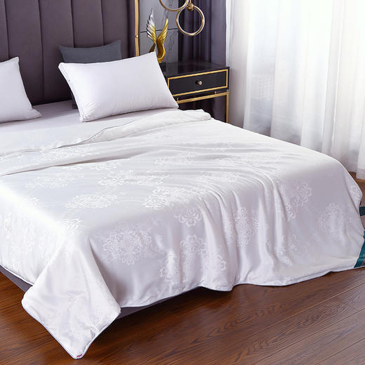 【紫韵家纺】紫韵 莫代尔蚕丝被 白色 200*230 商品图1