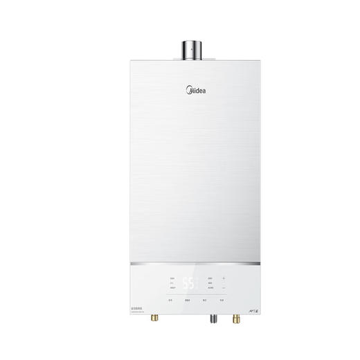 美的（Midea）美家系列16升燃气热水器天然气强排式无冷感恒温洗澡家用全面屏四季免调温智能家电 【密闭稳燃舱】JSQ30-GN16M2 16升 商品图0